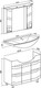 Миниатюра изображения товара Тумба под умывальник Runo Стиль 105 (напольная)