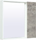 Миниатюра изображения товара Шкаф с зеркалом для ванной Runo Манхэттен 75 (серый бетон)