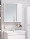 Миниатюра изображения товара Шкаф с зеркалом для ванной Runo Манхэттен 65 (белый)