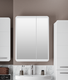 Миниатюра изображения товара Шкаф с зеркалом для ванной Runo Эрика 60