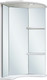 Миниатюра изображения товара Шкаф с зеркалом для ванной Runo Браво 40 угловой