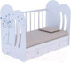 Миниатюра изображения товара Детская кроватка VDK Wind Tree с маятником и ящиком (белый)