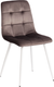 Миниатюра изображения товара Стул Tetchair Chilly велюр/металл (темно-серый/белый)