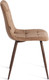 Миниатюра изображения товара Набор стульев Tetchair Chilly велюр/металл (2шт, коричневый/орех)
