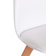 Миниатюра изображения товара Набор стульев Tetchair Tulip дерево/пластик/экокожа (2шт, белый)
