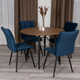 Миниатюра изображения товара Стул Tetchair Bari LT велюр (темно-синий)