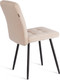 Миниатюра изображения товара Стул Tetchair Sweet LT флок (бежевый/черный)