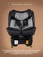 Миниатюра изображения товара Автокресло Kidzi Spin 360 I-Size / KDZ10B (черный)