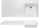 Миниатюра изображения товара Умывальник Runo Гамма 105 лайт с левым крылом (белый)