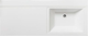 Миниатюра изображения товара Умывальник Runo Гамма 120 лайт с левым крылом (белый)