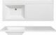 Миниатюра изображения товара Умывальник Runo Гамма 120 лайт с правым крылом (белый)