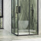 Миниатюра изображения товара Душевой уголок MaybahGlass MGY-1324-6 (бесцветное стекло/черный)