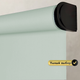 Миниатюра изображения товара Рулонная электроштора НеоФьюжен Эден 200 100х250 правая (снежная мята, черная фурнитура)