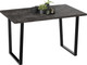 Миниатюра изображения товара Обеденный стол ТриЯ Даллас тип 1 (черный/ателье темный)