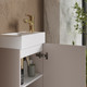 Миниатюра изображения товара Тумба с умывальником Lauter Amelia 40 (кашемир п/мат)