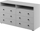 Миниатюра изображения товара Комод Bravo Мебель Оскар 6 ящиков (белый снег)