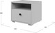 Миниатюра изображения товара Прикроватная тумба Bravo Мебель Оскар 1 ящик без надстройки (белый снег/белый)