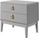 Миниатюра изображения товара Прикроватная тумба Bravo Мебель Фарго (серый шифер/лак антрацит)