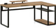 Миниатюра изображения товара Компьютерный стол Millwood угловой Каир с полкой 200х120х93 (дуб золотой Craft/металл черный)