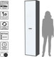 Миниатюра изображения товара Шкаф-пенал Интерлиния Skill-23/1 (антрацит/белый платинум)