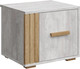 Миниатюра изображения товара Прикроватная тумба Мебель-КМК П Каен КМК 0991.31 (ледяное дерево/дуб артизан MDP 58-1)