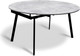 Миниатюра изображения товара Обеденный стол Древпром Луна М146 ДП1-01-15 150x90-150 (бетон метрополитан/черный матовый)