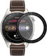 Миниатюра изображения товара Защитное стекло для умных часов Rumi Hybrid для Huawei Watch 3 Pro (черная рамка)