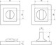 Миниатюра изображения товара Фиксатор дверной защелки Стандарт P-BK-S1 BL (матовый черный)