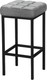 Миниатюра изображения товара Табурет барный Древпром Камелот ДП2-07 полубарный (черный матовый/графит)