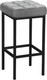 Миниатюра изображения товара Табурет барный Древпром Камелот ДП2-07 полубарный (черный матовый/графит)