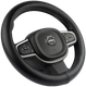 Миниатюра изображения товара Оплетка на руль Migas 1 шов Гладкая р. 37-39 / 001 (экокожа, черный)