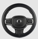 Миниатюра изображения товара Оплетка на руль Migas 1 шов Гладкая р. 37-39 / 001 (экокожа, черный)