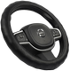 Миниатюра изображения товара Оплетка на руль Migas 1 шов Перфорация р. 37-39 / 013 (кожа, черный)