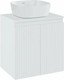 Миниатюра изображения товара Тумба под умывальник Runo Соренто 60 вертикаль (подвесная, белый)