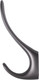 Миниатюра изображения товара Крючок для одежды AKS Roma двухрожковый (графит)