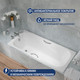 Миниатюра изображения товара Ванна чугунная Lauter Regina 160х75 / 21014162 (с ручками)