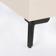 Миниатюра изображения товара Опора мебельная AKS Triada h120 угловая (черный матовый)