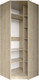 Миниатюра изображения товара Шкаф-гармошка Евва Лайн ЛН-1U.930х930(2Z) Угловой (гикори кингстон)