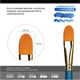 Миниатюра изображения товара Кисть для рисования ГАММА Галерея. Синтетика №24 / 303024