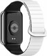 Миниатюра изображения товара Ремешок для умных часов Rumi Magnetic Loop для Xiaomi Mi Smart Band 8 Pro/Redmi Watch 4 (белый/черный)