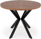 Миниатюра изображения товара Обеденный стол Halmar Peroni 100-250x100 (орех/черный)