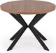 Миниатюра изображения товара Обеденный стол Halmar Peroni 100-250x100 (орех/черный)