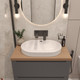 Миниатюра изображения товара Тумба с умывальником ЗОВ Дион 70 / D70LAFM7015MKV5-HPL38T6002