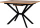 Миниатюра изображения товара Обеденный стол Мир стульев Саен 28 100x75/30 (дуб вотан/черный муар)