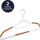 Миниатюра изображения товара Набор пластиковых вешалок-плечиков BOTANICA антискользящая (2шт, оранжевый)