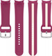 Миниатюра изображения товара Ремешок для умных часов Rumi Sport Line для Samsung Galaxy 4/5/6/7/FE (20мм, вишневый/бежевый)
