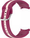 Миниатюра изображения товара Ремешок для умных часов Rumi Sport Line для Samsung Galaxy 4/5/6/7/FE (20мм, вишневый/бежевый)