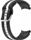 Миниатюра изображения товара Ремешок для умных часов Rumi Sport Line для Samsung Galaxy 4/5/6/7/FE (20мм, черный/белый)