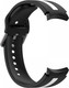 Миниатюра изображения товара Ремешок для умных часов Rumi Sport Line для Samsung Galaxy 4/5/6/7/FE (20мм, черный/белый)