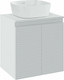 Миниатюра изображения товара Тумба под умывальник Runo Соренто 60 / Тренто 60 горизонталь (подвесная, белый)